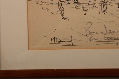 XX° French School
Rome
Ink drawing signed...