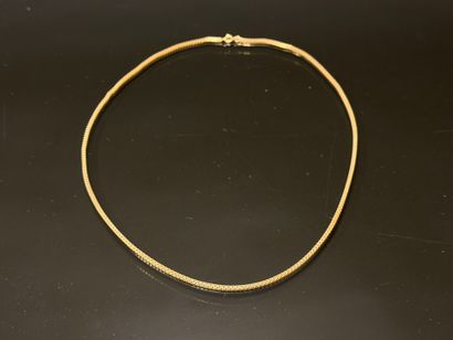 Gold necklace .
750°/00 gold
Length: 60 cm.
Weight:...