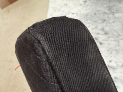 CHANEL. Evening bag in black jersey with...