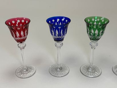 SAINT LOUIS, modèle Tommy. 
Six verres à...
