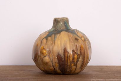 Gilbert METENIER (1876-1950) 
Rare vase courge...