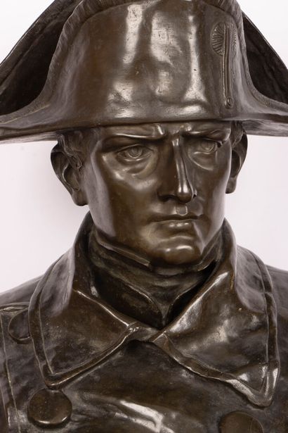 CAVIOLI (XIX-XX) 
Buste de Napoléon
Epreuve...