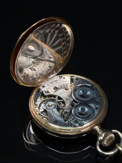 Pocket watch in 14K gold, 585°/00
Gross weight:...