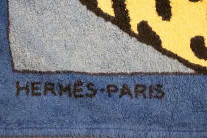 HERMÈS Paris
Terrycloth beach towel decorated...