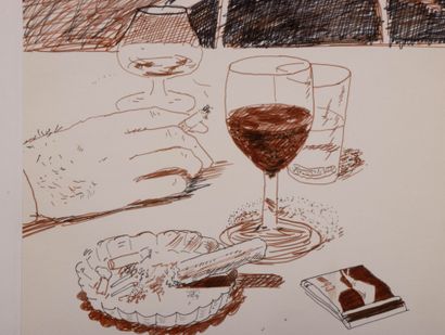 David HOCKNEY (born 1937),
Still life with...