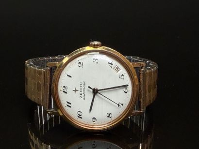 ZENITH gold-plated metal wristwatch, self-winding...