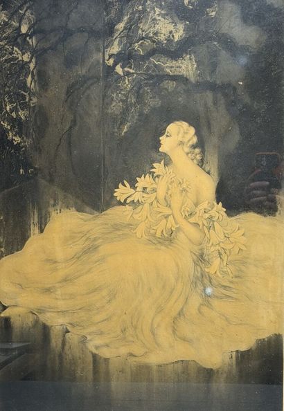 Louis ICART (1888-1950)
Elegant
Pair of color...