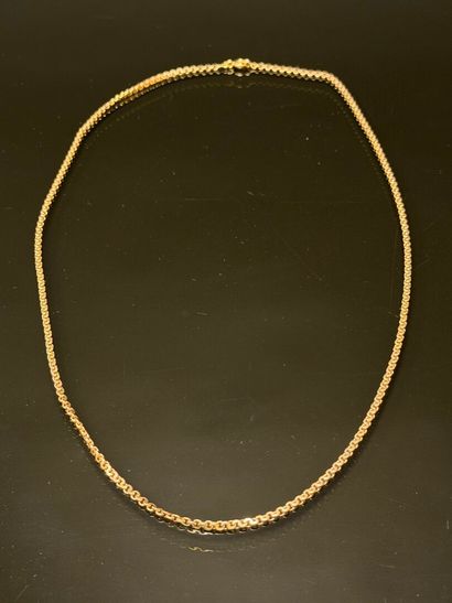 Large gold chain.
750°/00 gold.
Length: 68...