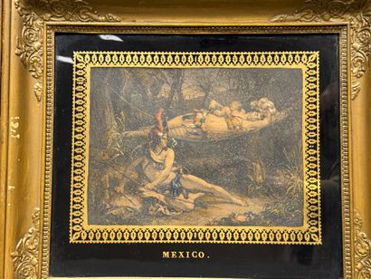 Ecole Française fin XIX° 
MEXICO et CONSTANTINOPLE
Paire...