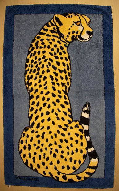 HERMÈS Paris
Terrycloth beach towel decorated...
