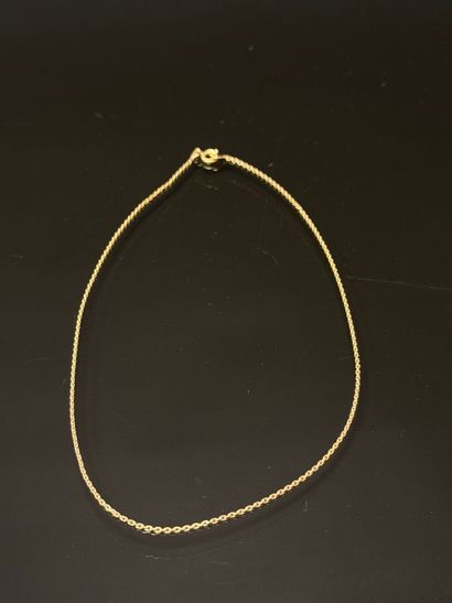 Child's chain in 750°/00 gold, forçat link.
Length:...