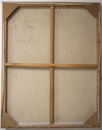 Jean MOIRAS ( 1945)
La pluie
Huile sur toile
117...