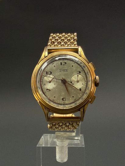 Men's wristwatch in SINEX gold.
Swiss hallmark...