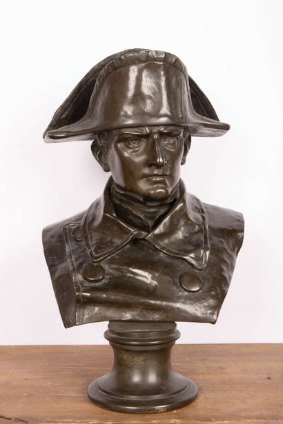 CAVIOLI (XIX-XX) 
Buste de Napoléon
Epreuve...