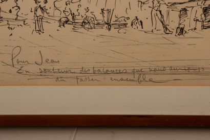 XX° French School
Rome
Ink drawing signed...