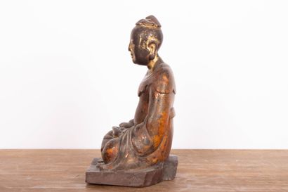 VIETNAM ou CHINE
Moine en prière
Statuette...