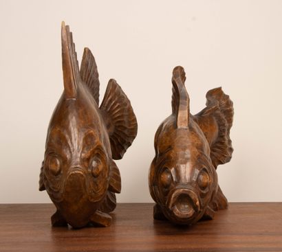 Roger FAVIN (1904-1990).
Deux poissons en...