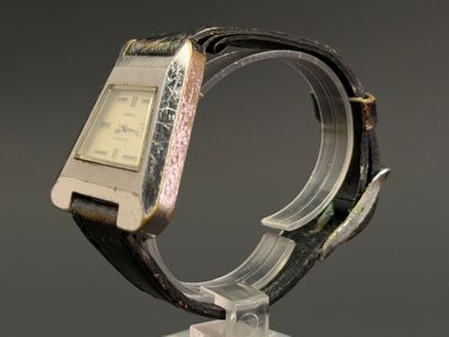 SANDOZ 
Men's wristwatch with trapezoidal...