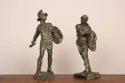 Ecole Française XX° dans le gout de l'antique
Gladiateur...