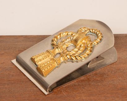 HERMES -Paris
Mail clip in silver-plated...