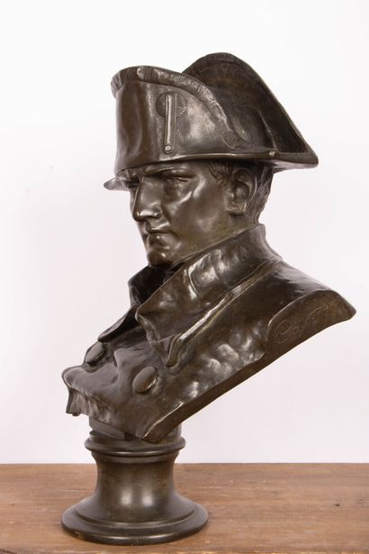 CAVIOLI (XIX-XX) 
Buste de Napoléon
Epreuve...