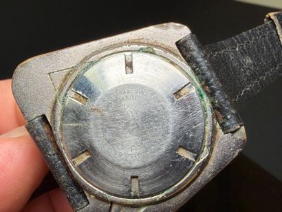 SANDOZ 
Men's wristwatch with trapezoidal...