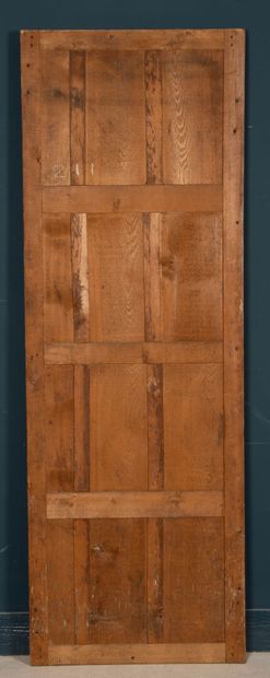 Grand miroir étroit, cadre en bois et stuc...