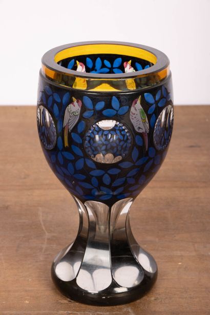 Johan OERTEL attribué à 
Verre calice en...