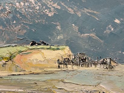 Jean-Claude ROY (1948) 
Les Falaises de Talmont
huile...