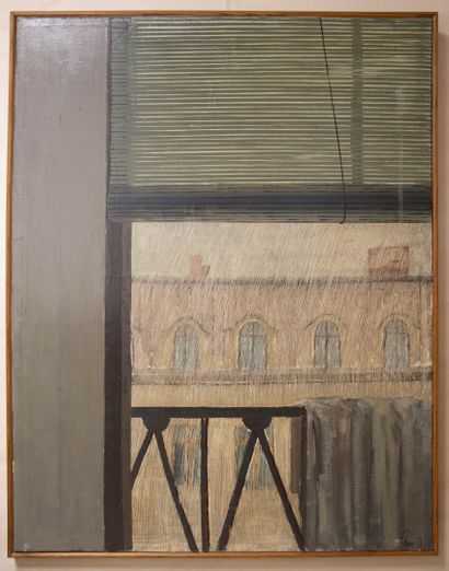 Jean MOIRAS ( 1945)
La pluie
Huile sur toile
117...
