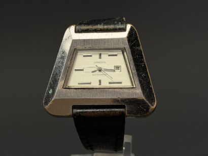 SANDOZ 
Men's wristwatch with trapezoidal...