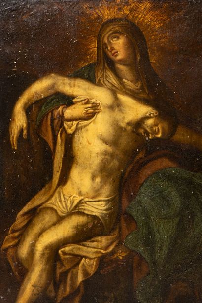 Ecole flamande XVIII°
Pieta
Huile sur cuivre...
