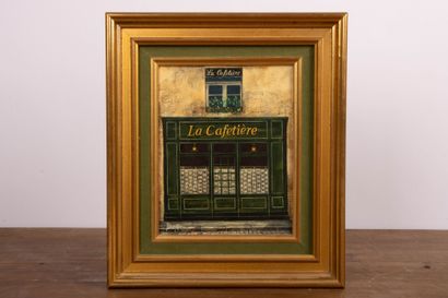 CAFETIERE: Collection of 4 books, painting...