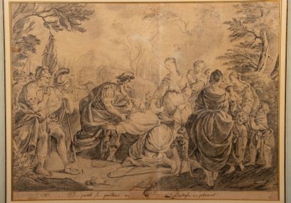 Ecole Française fin XVIII° d'après la gravure...