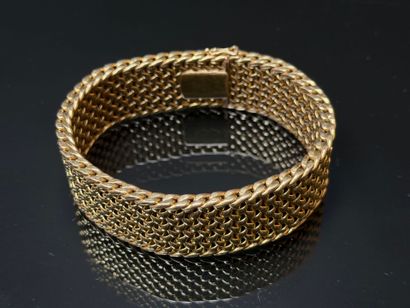 Cuff bracelet in vermeil.
925°/00.
L: 19.5...