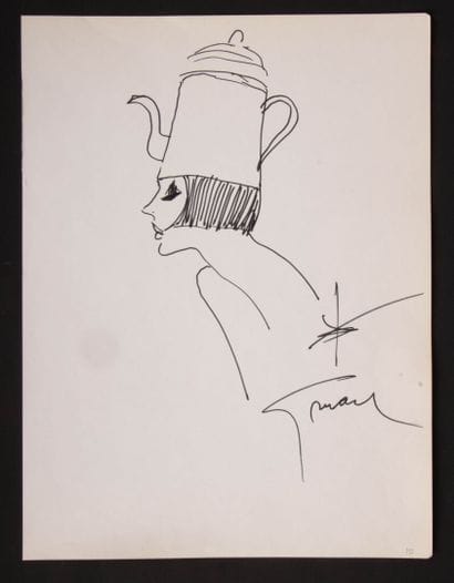 René GRUAU (1909-2004)
Woman with coffee...