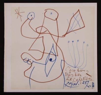 Joan MIRO (1893-1983) 
The Coffee Pot.
Red...