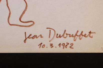 Jean DUBUFFET (1901-1985)
Figure with Coffeepot
Red...
