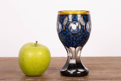 Johan OERTEL attribué à 
Verre calice en...