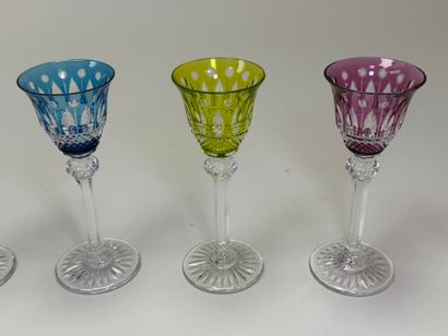 SAINT LOUIS, modèle Tommy. 
Six verres à...