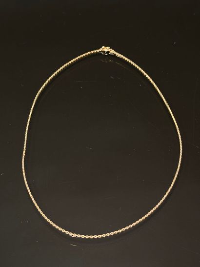 Chain in 750°/00 gold, forçat link.
Length:...