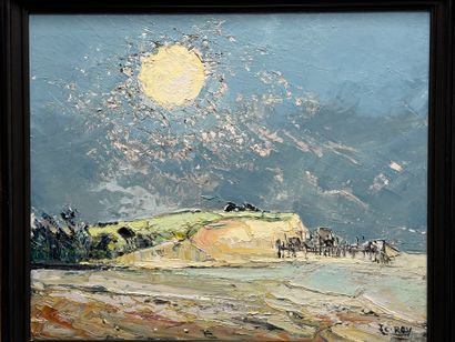Jean-Claude ROY (1948) 
Les Falaises de Talmont
huile...