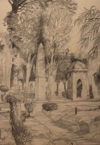 Gérard DIAZ ( 1938)
Garden in Palermo 1985
Pencil...