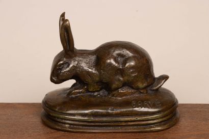 Antoine Louis BARYE (1795-1875) d'après
Lapin...
