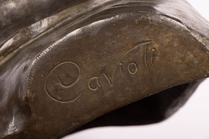 CAVIOLI (XIX-XX) 
Buste de Napoléon
Epreuve...