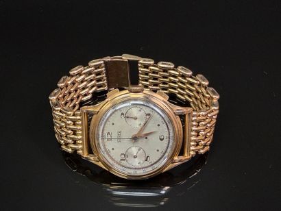 Men's wristwatch in SINEX gold.
Swiss hallmark...
