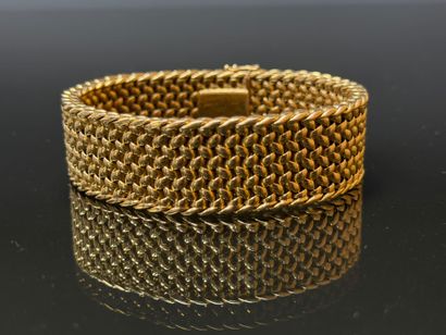 Cuff bracelet in vermeil.
925°/00.
L: 19.5...
