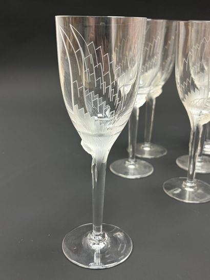 LALIQUE modèle Ange
Suite de seize grands...