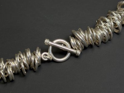 Necklace composed of a multitude of small...