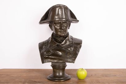 CAVIOLI (XIX-XX) 
Buste de Napoléon
Epreuve...